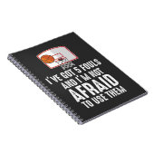 Ich habe 5 Fouls Funny Sarkastic Basketball Player Notizblock (Rechte Seite)