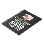 Ich habe 5 Fouls Funny Sarkastic Basketball Player Notizblock (Linke Seite)