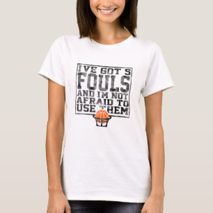 Ich habe 5 Fouls Funny Sarkastic Basketball Player T-Shirt