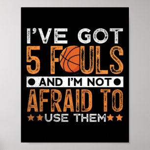 Ich habe 5 Fouls Sketll Fan Sport Hob  Poster