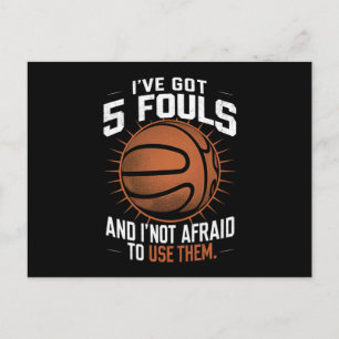 Ich habe 5 Fouls und ich habe keine Angst davor, s Postkarte