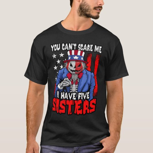 Ich habe 5 Schwestern Halloween USA T-Shirt (Vorderseite)