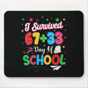 Ich habe 67 + 33 100 Tage Schule Lehrer Schüler üb Mousepad