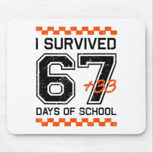 Ich habe 67 + 33 Schultage überlebt 100. Tag Mathe Mousepad