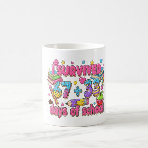 Ich habe 67 plus 33 Tage Schulmathematik für Kinde Kaffeetasse
