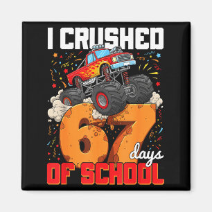 Ich habe 67 Schultage Gen Alpha Slang Meme S zersc Magnet