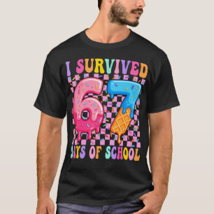 Ich habe 67 Schultage überlebt 100 Tage Schule Te T-Shirt