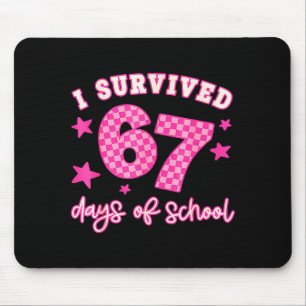 Ich habe 67 Schultage überlebt Lustig 67 Lehrer St Mousepad