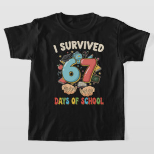 Ich habe 67 Schultage überlebt – Lustige 67 Schul- T-Shirt