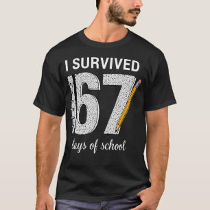 Ich habe 67 Tage des Schuljahres überlebt Schüler T-Shirt