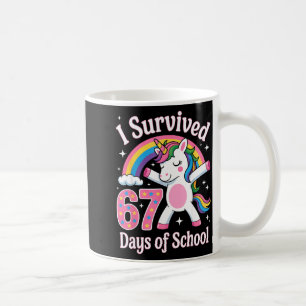 Ich habe 67 Tage Schule überlebt Lustige 67 Lehrer Kaffeetasse