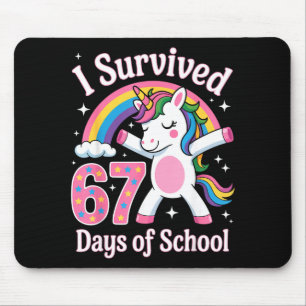 Ich habe 67 Tage Schule überlebt Lustige 67 Lehrer Mousepad