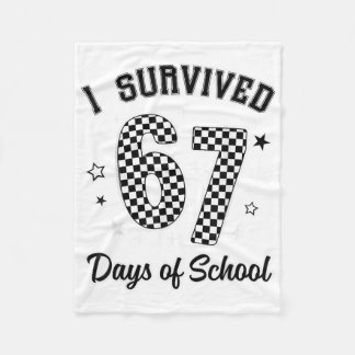 Ich habe 67 Tage Schule überlebt Lustiger Lehrer S Fleecedecke