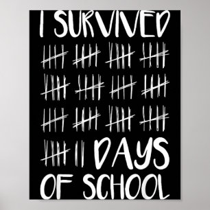 Ich habe 67 Tage Schule überlebt Lustiges 67 Meme  Poster