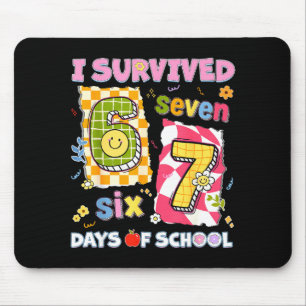 Ich habe 67 Tage Schule überlebt Lustiges Meme Jun Mousepad