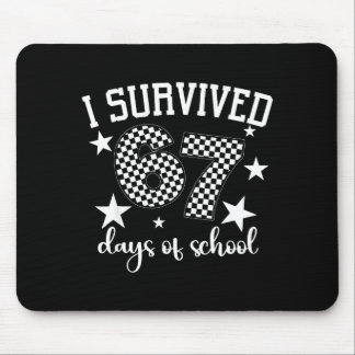 Ich habe 67 Tage Schule überlebt Lustiges Meme Leh Mousepad