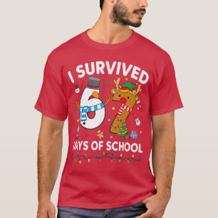 Ich habe 67 Tage Schule überlebt Lustiges Meme Si T-Shirt