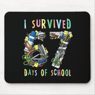Ich habe 67 Tage Schule überlebt Mathe-Lehrer Lust Mousepad