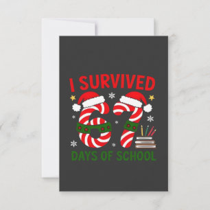 Ich habe 67 Tage Schulweihnachten 100 Tage überleb Karte