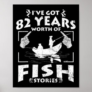Ich habe 82 Jahre an Angelgeschichten Geburtstag P Poster