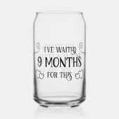 Ich habe 9 Monate gewartet Dosenglas (Vorderseite)