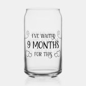 Ich habe 9 Monate gewartet Dosenglas (Rückseite)