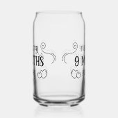 Ich habe 9 Monate gewartet Dosenglas (Rechts)