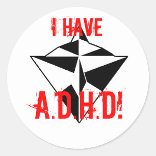 ICH HABE, A.D.H.D. Aufkleber