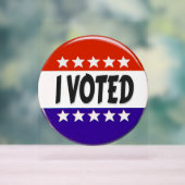 Ich habe abgestimmt acrylschild (Neutral)