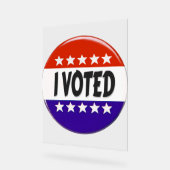 Ich habe abgestimmt acrylschild (Winkel)