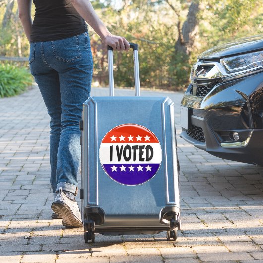 Ich habe abgestimmt aufkleber (Koffer Insitu)