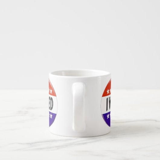 Ich habe abgestimmt espressotasse (Rückseite)