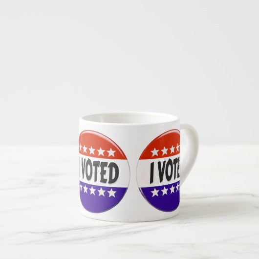 Ich habe abgestimmt espressotasse (Vorderseite Rechts)