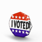 Ich habe abgestimmt fotoblock (Rechts)