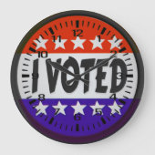 Ich habe abgestimmt große wanduhr (Vorderseite)