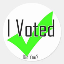 Ich habe abgestimmt. Haben Sie das getan?