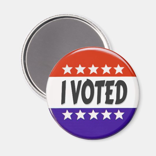 Ich habe abgestimmt magnet (Vorderseite/Rückseite)