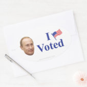 Ich habe abgestimmt ovaler aufkleber (Umschlag)