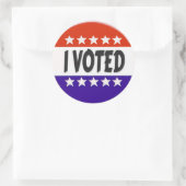 Ich habe abgestimmt runder aufkleber (Tasche)