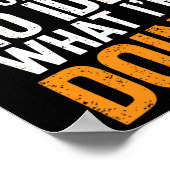 Ich habe absolut keine Ahnung, was ich gerade mach Poster (Ecke)