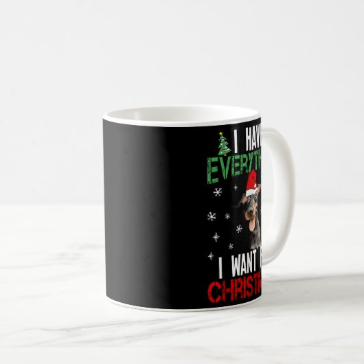 Ich habe alles, was ich zu Weihnachten Gewollt Dob Kaffeetasse (VorderseiteRechts)
