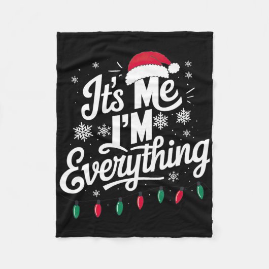 Ich habe alles, was ich zu Weihnachten Gewollt hab Fleecedecke (Vorderseite)