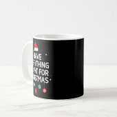 Ich habe alles, was ich zu Weihnachten Gewollt hab Kaffeetasse (Vorderseite Links)
