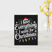 Ich habe alles, was ich zu Weihnachten Gewollt hab Karte (Gelbe Blume)