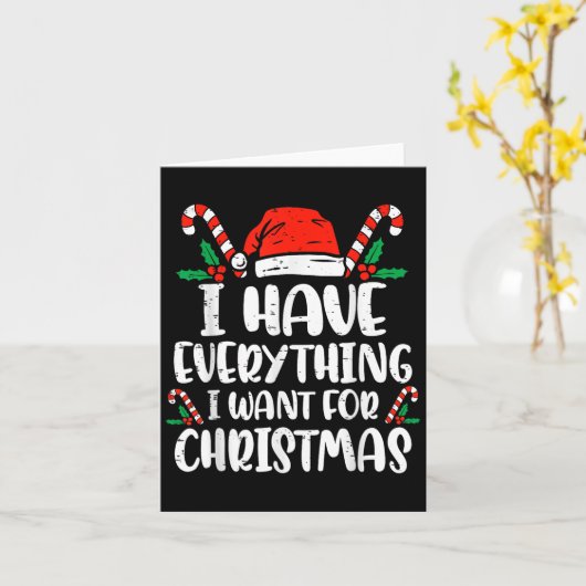 Ich habe alles, was ich zu Weihnachten Gewollt hab Karte (Gelbe Blume)