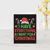 Ich habe alles, was ich zu Weihnachten Gewollt hab Karte (Gelbe Blume)