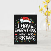 Ich habe alles, was ich zu Weihnachten Gewollt hab Karte (Gelbe Blume)