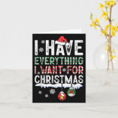 Ich habe alles, was ich zu Weihnachten Gewollt hab Karte (Gelbe Blume)