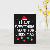 Ich habe alles, was ich zu Weihnachten Gewollt hab Karte (Gelbe Blume)