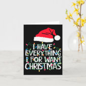 Ich habe alles, was ich zu Weihnachten Gewollt hab Karte (Gelbe Blume)